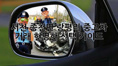 서천 종천면 랑평리 중고차 거래: 현명한 선택 가이드